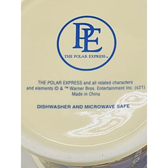 Christmas The Polar Express Coffee Mug Tea Cup 16oz Warner Bros 4 1/4" 3D x3 - Picture 14 of 16